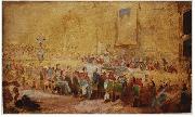 William Salter Sketch of the 1836 Waterloo Banqet by William Salter Sweden oil painting artist